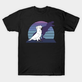 dinosaur shadow - cockatoo T-Shirt